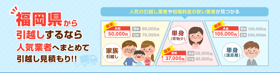 福岡県大川市から引越しするなら人気業者へまとめて引越し見積もり!!